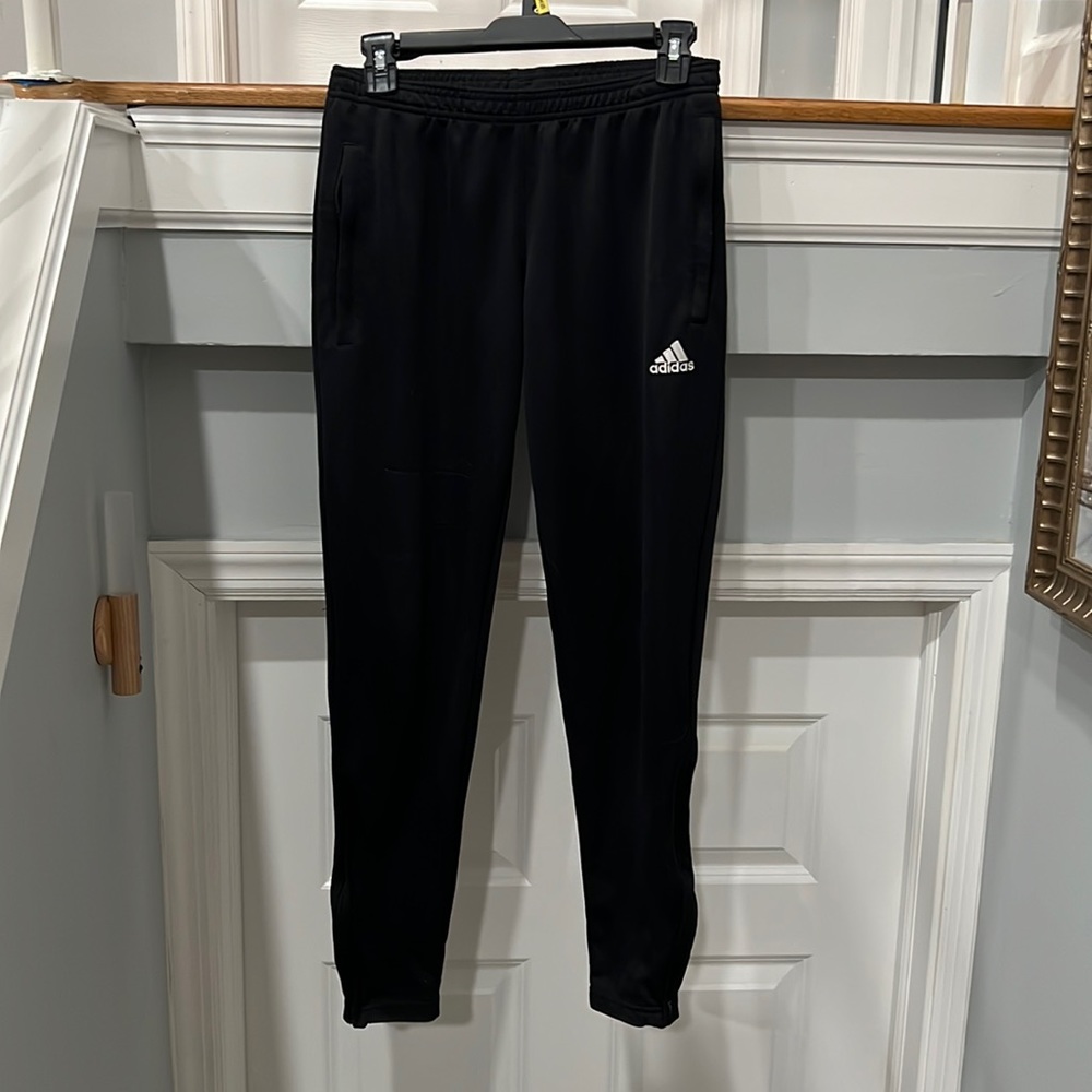 Black adidas joggers